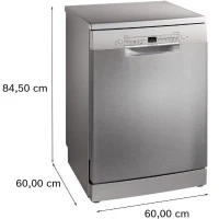 Lave-vaisselle pose libre BOSCH SMS2HVI02E SER2 - 14 couverts - Induction - L60cm - 46 dB - tiroir a couverts - Inox(m-3)