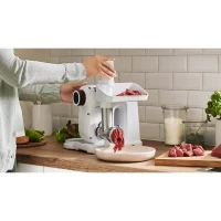 Accessoire hachoir a viande - BOSCH - MUZS2FWW - Blanc - Acier satin(m-3)