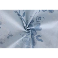 Parure de lit - 1 housse de couette 220 x 240 cm + 2 taies d'oreiller 60 x 60 cm - 100% coton renforcé - Bleu(m-5)
