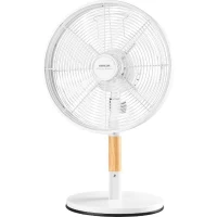 Ventilateur de bureau - SENCOR - SFE 3080WH - 3 vitesses - Oscillation 80° - Design métal et bois(m-1)