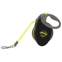 Laisse sangle TRIXIE flexi GIANT - Taille M - 8m - Noir et jaune fluo(m-1)