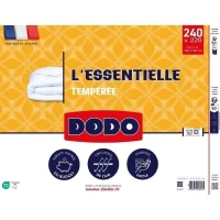 DODO Couette Tempérée - L'ESSENTIELLE - 220x240cm - 100% Polyester VOLUPT'AIR 250gr/m²(m-2)