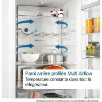 Réfrigérateur combiné - BOSCH - KGN392WCF - 363L - No Frost - VitaFresh XXL(m-6)