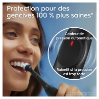 Brosse a dents électrique - ORAL-B - iO2 - Noir - 3 modes de brossage - Minuteur 2 minutes(m-4)
