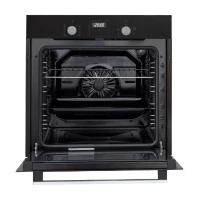 Four encastrable catalyse - chaleur pulsée - CONTINENTAL EDISON - F80CBIX - Noir et inox - L59,5 x H59,6 x P 54,68cm(m-2)