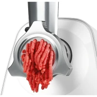 Hachoir a viande - BOSCH - MFW2510W - 2 grilles - Garnisseur de saucisses - Blanc(m-6)