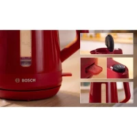 Bouilloire - BOSCH - TWK1M124 MyMoment - Rouge - capacité 1,7L - base 360° - filtre anti-calcaire(m-4)