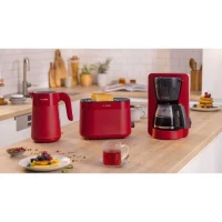 Bouilloire - BOSCH - TWK2M164 MyMoment - Rouge Mate - indicateur de tasses - niveau d'eau visible(m-3)