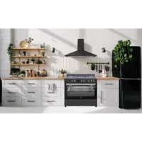 Cuisiniere piano four multifonctions catalyse - CONTINENTAL EDISON - CECP9060BDD- 95 L - Affichage digital - L90 x H 85 cm - Noir(m-5)