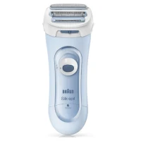 Rasoir électrique BRAUN Silk-épil Lady Shaver 5-160 pour Femme - 3 en 1 - Sans Fil - Wet & Dry - Bleu(m-2)