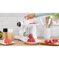 Accessoire hachoir a viande - BOSCH - MUZS2FWW - Blanc - Acier satin(m-2)