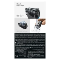 Rasoir électrique BRAUN Series 3 - Bleu et noir - Autonomie 30 minutes - Charge rapide 5 minutes(m-6)