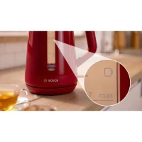 Bouilloire - BOSCH - TWK1M124 MyMoment - Rouge - capacité 1,7L - base 360° - filtre anti-calcaire(m-6)