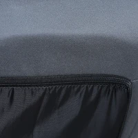 HOMCOM Poltrona de Chão Giratória 360° com Encosto Reclinável 62x70x95 cm Cinza Escuro(m-5)