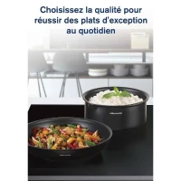 Batterie de cuisine - Tous feux dont induction - Arthur Martin - AM9582 - Aluminium - Anti-adhésif - 6 pieces - Poignée amovible(m-4)