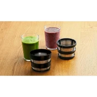 Extracteur de jus - BOSCH - MESM500W VitaExtract - Blanc/chrome - 150 W - 1 vitesse + reverse - syst. de sécurité sur le couvercle(m-6)