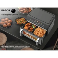 Friteuse sans huile FAGOR - Airfryer FG10AF - Capacité 11L - Double cuves 5,5L - Séparateur amovible - 2200W(m-2)