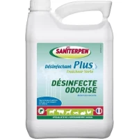 SANITERPEN Plus 5 L- Désinfectant Plus Fraicheur Verte 5L. Bactéricide concentré(m-1)