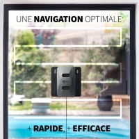 Robot Lave-vitres EZICLEAN Windobot S6 ULTRA - Rapide, Puissant et Silencieux - 2 diffuseurs automatiques pour un nettoyage efficace(m-4)