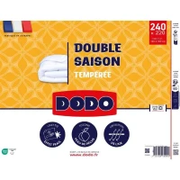 Couette Tempérée DODO - Double Saisons 300 gr/m²  - 220 x 240 cm - Blanc(m-1)
