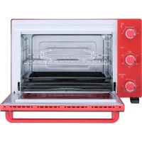 CONTINENTAL EDISON CEMF35R - Minifour électrique 35L rouge  - 1500W - Rotissoire, Convection naturelle(m-4)
