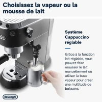 Machine expresso classique - DELONGHI - EC685.BK Dedica Style - Café moulu et dosettes ESE - 15 bars - 1L - Noir(m-3)