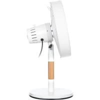 Ventilateur de bureau - SENCOR - SFE 3080WH - 3 vitesses - Oscillation 80° - Design métal et bois(m-4)