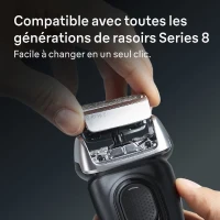 Tete de rasoir BRAUN Series 8 - 4+1 éléments - 100 % fabriqué en Allemagne(m-2)