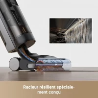 DREAME H12 PRO ULTRA - Aspirateur Eau et poussiere - Nettoyage Auto Double Rotation - Aspiration 16 kPa - Brosse 2 Bords(m-5)