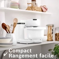 Robot pâtissier BOSCH Serie 2 MUMS2AW00 - 700 W - 4 vitesses - 3,8 L - Blanc(m-5)