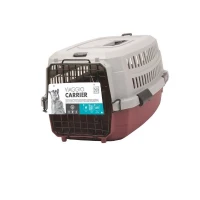 Caisse de transport Viaggio Carrier M pour chien - Bordeaux et gris(m-2)