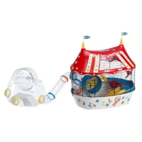 Cage Pour hamster Circus Fun 49,5*34*42,5 cm - Rouge - FERPLAST(m-2)