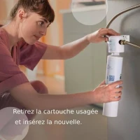 Systeme filtration a eau BRITA - MyPure Slim - Cartouche de rechange - Jusqu'a 1 an d'eau filtrée(m-3)
