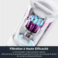 Aspirateur Robot Laveur - EUREKA E10S Blanc - 4000 Pa - 180 min - 200 ml(m-6)