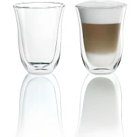 Lot de 2 tasses Latte Macchiato - DELONGHI - Contenance 33 cl - Double parois(m-1)
