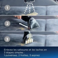 Nettoyeur Détacheur Bissell Spotclean Pro 1558N - Détache, Nettoie et Aspire - Efficace sur tous types de taches(m-4)