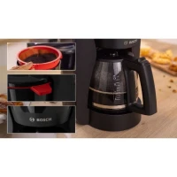 Cafetiere Filtre - BOSCH - TKA2M113 MyMoment - Noire - Capacité 1,25L - verseuse verre - systeme anti-gouttes(m-6)