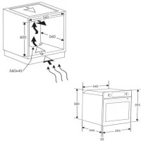 Four pyrolyse - chaleur tournante CANDY FICD X676 - Inox et noir - Classe A(m-4)