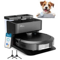 Robot Aspirateur Laveur connecté avec base de vidage EZICLEAN All-in-one Z10 Plus - 240 min - 6000pa - 180m² - 1.5L(m-1)