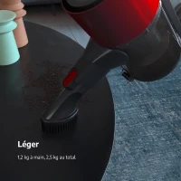 Aspirateur balai BEKO VRT50121VR - 25 AirWatts - 2 vitesses - Rouge(m-6)