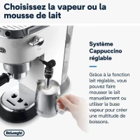 Machine expresso classique - DELONGHI EC 685.W Dedica Style - Blanc(m-5)
