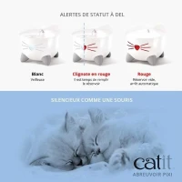 CAT IT Fontaine a eau automatique pour chat - 2,5 L - Bleu(m-5)