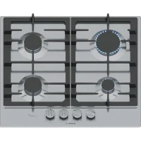 Table de cuisson a gaz - BOSCH Série 6 - 4 foyers - 52 x 58,2 x 4,5 cm - PCP6A5I90 - Inox(m-1)
