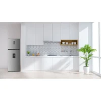 Réfrigérateur congélateur haut - CONTINENTAL EDISON -  413L - Total No Frost(Sans givre)  - inox - L70 cm x H 178 cm(m-6)