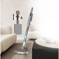 Aspirateur Balai avec base de vidange - ARTHUR MARTIN - AMAB148 – 200 W – 40 min d'autonomie – 80 AW - Gris(m-5)