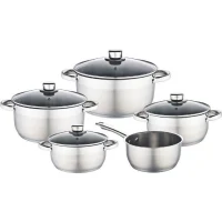 BAUMALU 341979 Batterie 9 pieces inox - Tous feux dont induction(m-1)