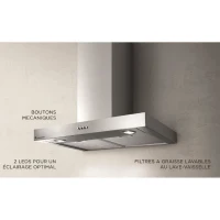 Hotte décorative inox CONTINENTAL EDISON CEHD6058S - 60 cm(m-2)