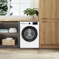 Lave-linge hublot BEKO BM3WFU410211B - 10 kg - Induction - 60 cm - 1200 trs/min - Blanc(m-3)