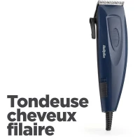 Tondeuse Cheveux - BaByliss - E695E - Lames en acier inoxydable - 8 guides de coupe - de 1 a 25mm(m-2)