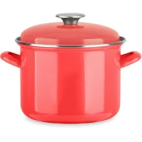 Traiteur - BAUMALU - Tous feux dont induction - Émail 22 x 16 cm - Coloris rouge(m-1)